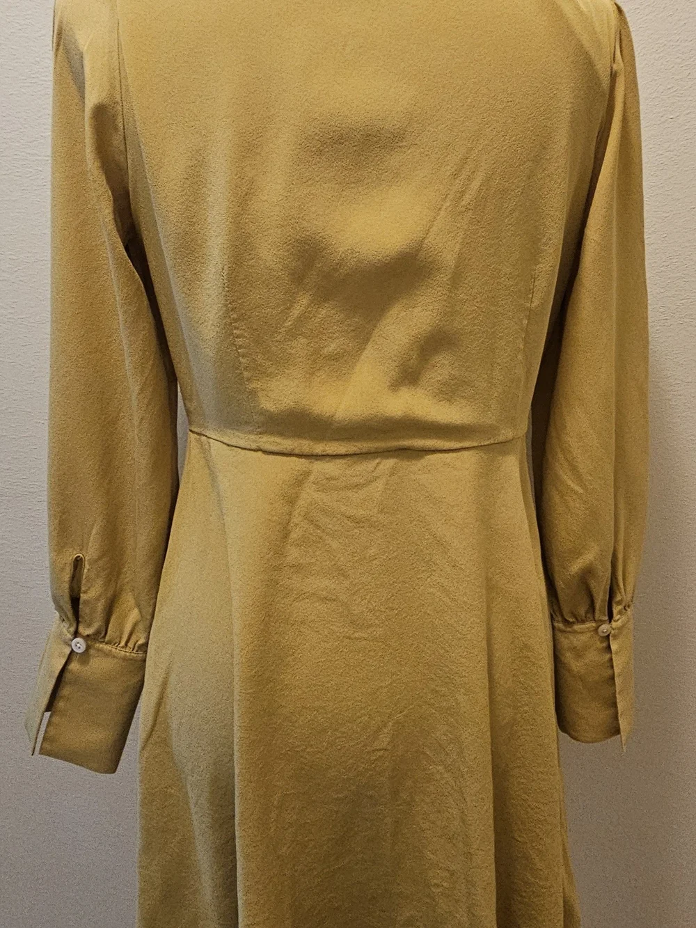 Kate Spade Women's Mustard Button-Front Shirt Dress, size 6.